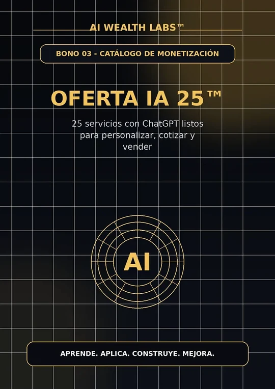 Portada del bono Oferta IA 25